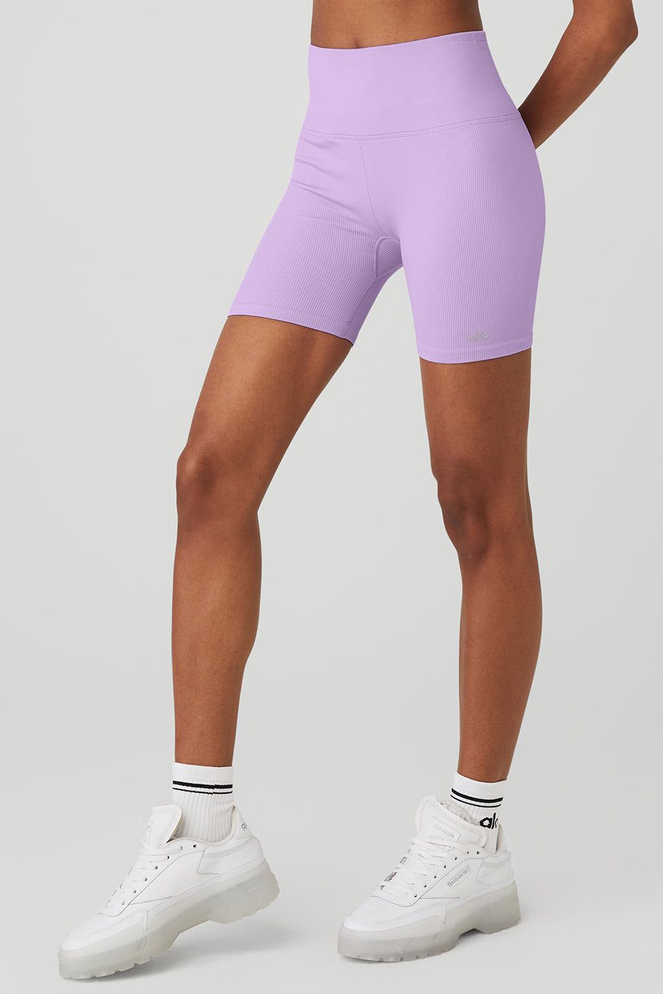 5" Seamless Ribbed Favorite Short - Violet Skies sold by Alo Yoga product image thumbnail 3