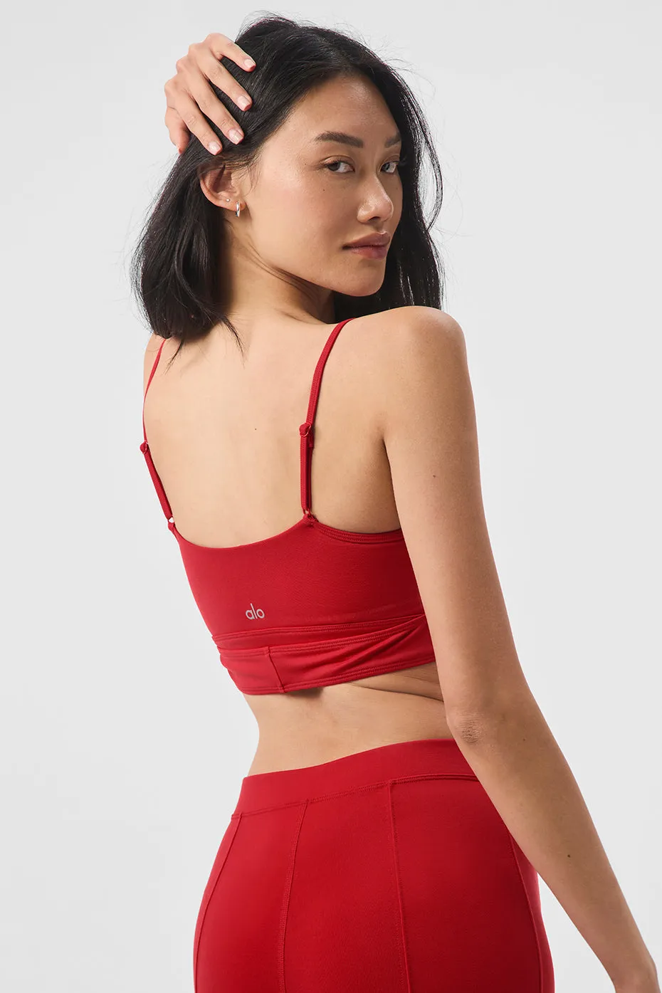 Airbrush Enso Bra - Classic Red sold by Alo Yoga product image thumbnail 2