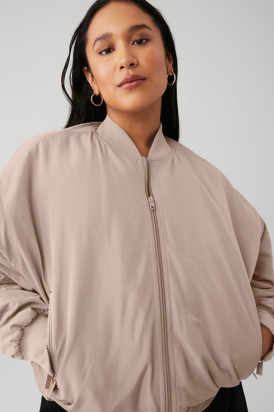 Faux Fur Urbanite Bomber - Taupe/Ivory sold by Alo Yoga product image thumbnail 9