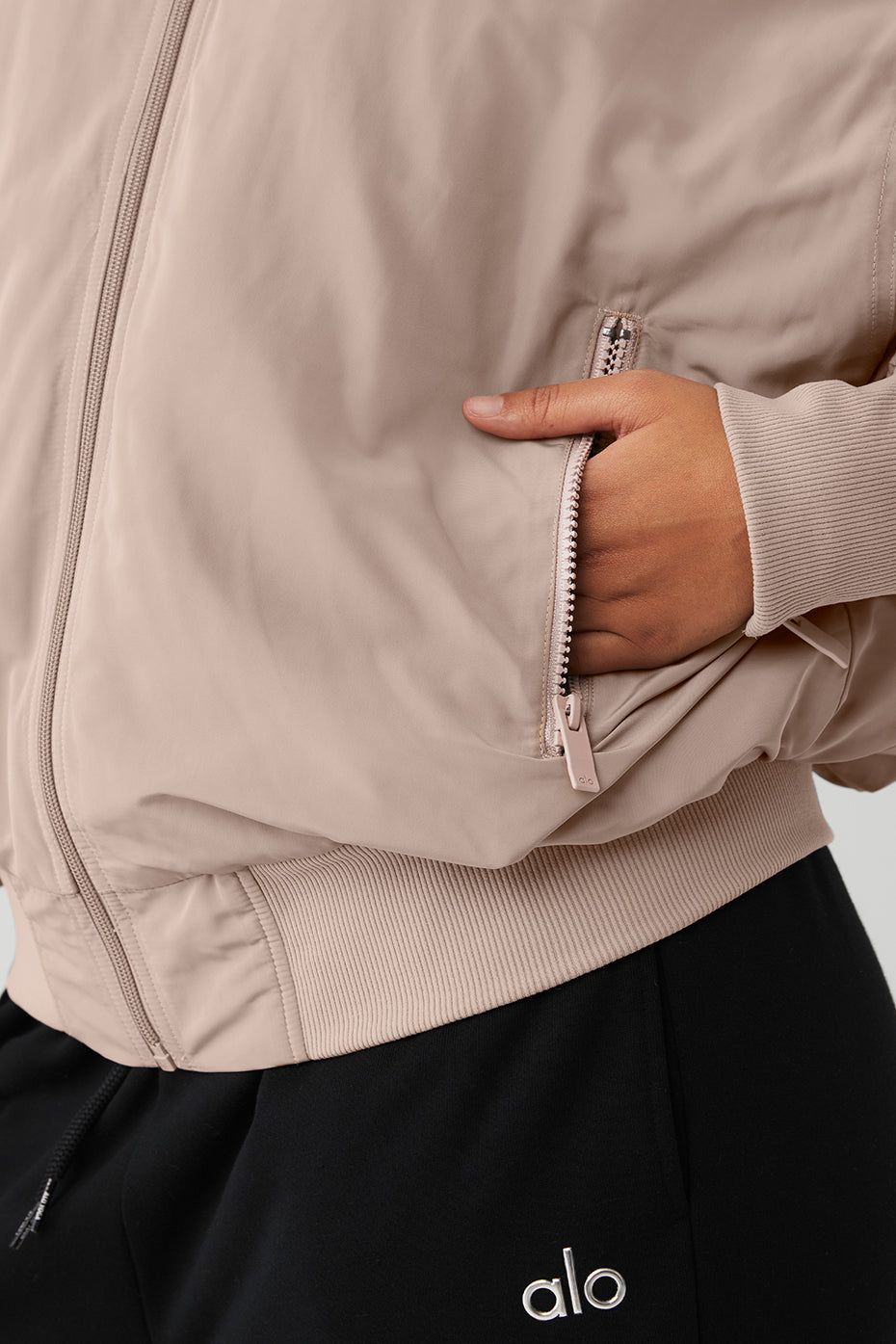 Faux Fur Urbanite Bomber - Taupe/Ivory sold by Alo Yoga product image thumbnail 11