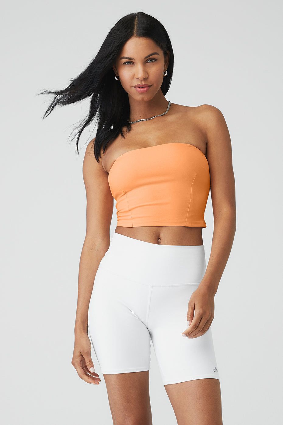 Alosoft Convertible Sunkissed Bandeau - Cantaloupe sold by Alo Yoga