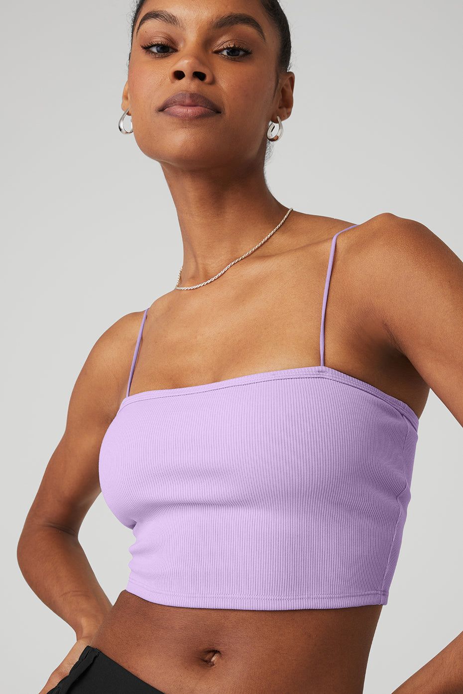 Goddess Ribbed Bandeau Top - Violet Skies sold by Alo Yoga product image thumbnail 4