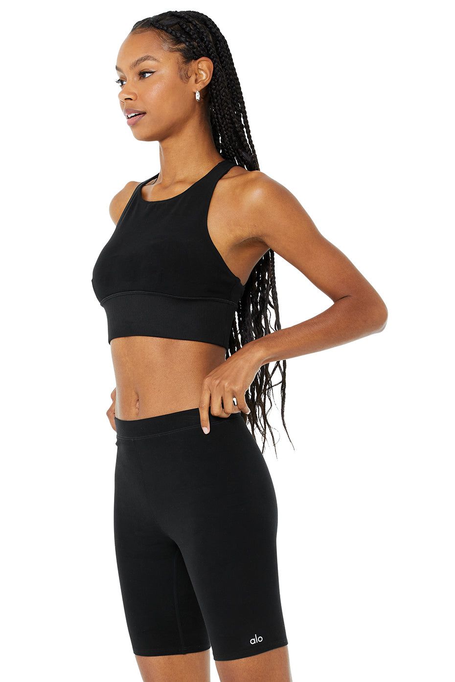 Alosoft Serenity Bra - Black sold by Alo Yoga product image thumbnail 2