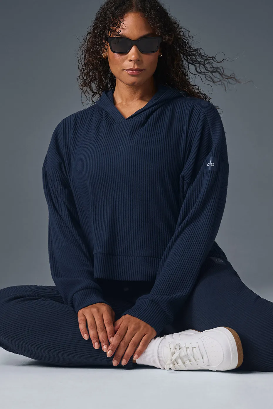 Muse Hoodie - Navy sold by Alo Yoga product image thumbnail 5