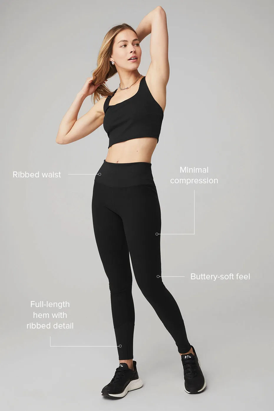 High-Waist Alosoft Lounge Legging - Black sold by Alo Yoga product image thumbnail 2
