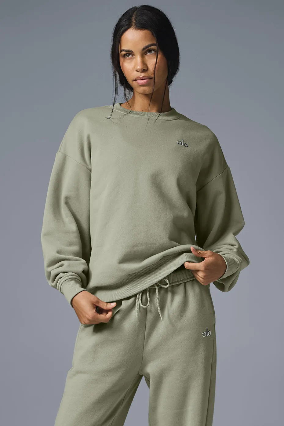 Accolade Crew Neck Pullover - Limestone sold by Alo Yoga product image thumbnail 4