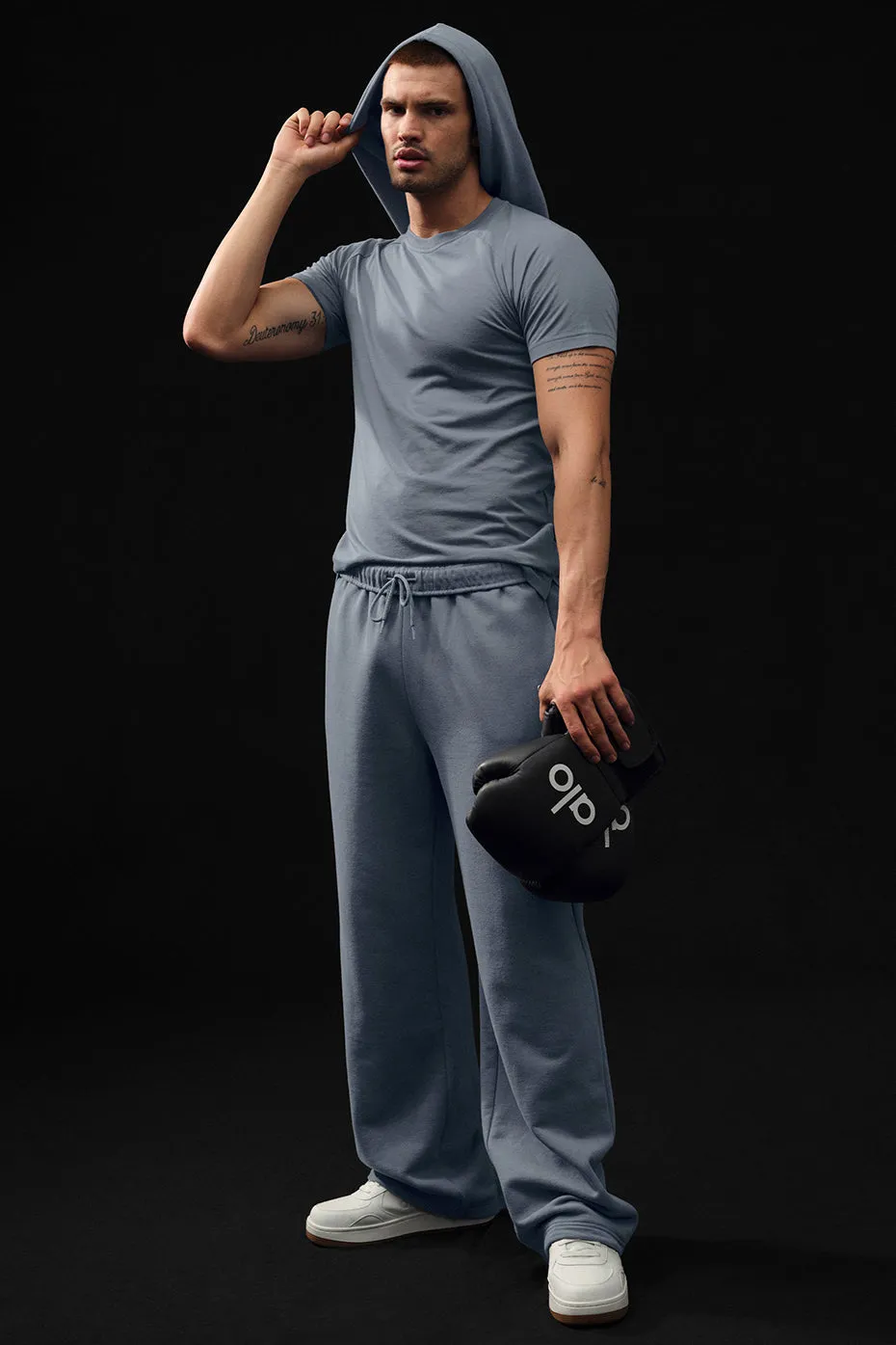 Triumph Raglan Tee - Steel Grey sold by Alo Yoga product image thumbnail 2