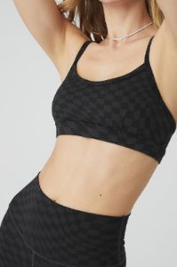 Jacquard Checkered Gratitude Bra & Jacquard High-Waist Checkered Legging Set sold by Alo Yoga