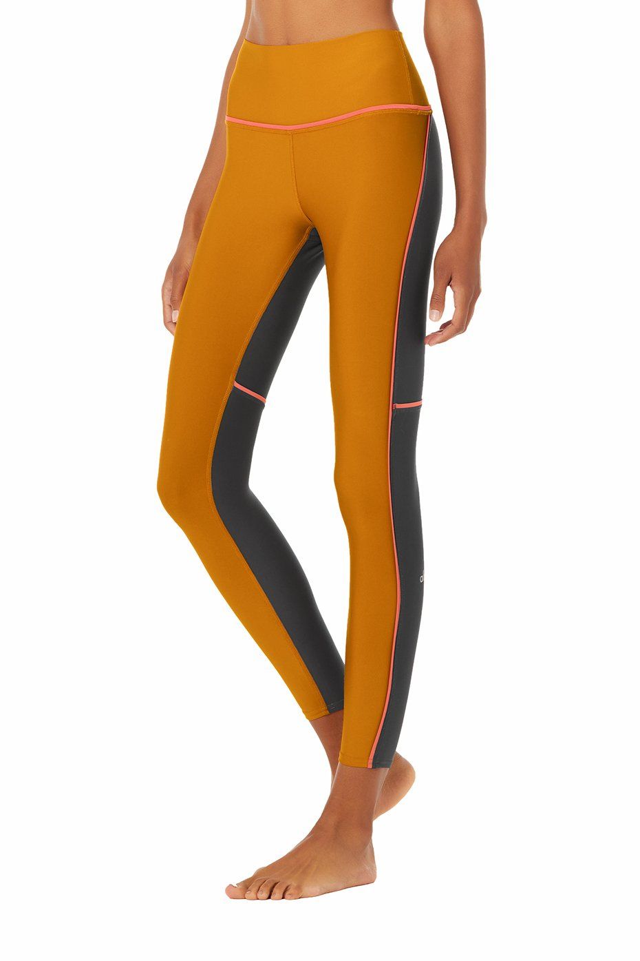 7/8 High-Waist Element Legging - Bronze/Anthracite sold by Alo Yoga
