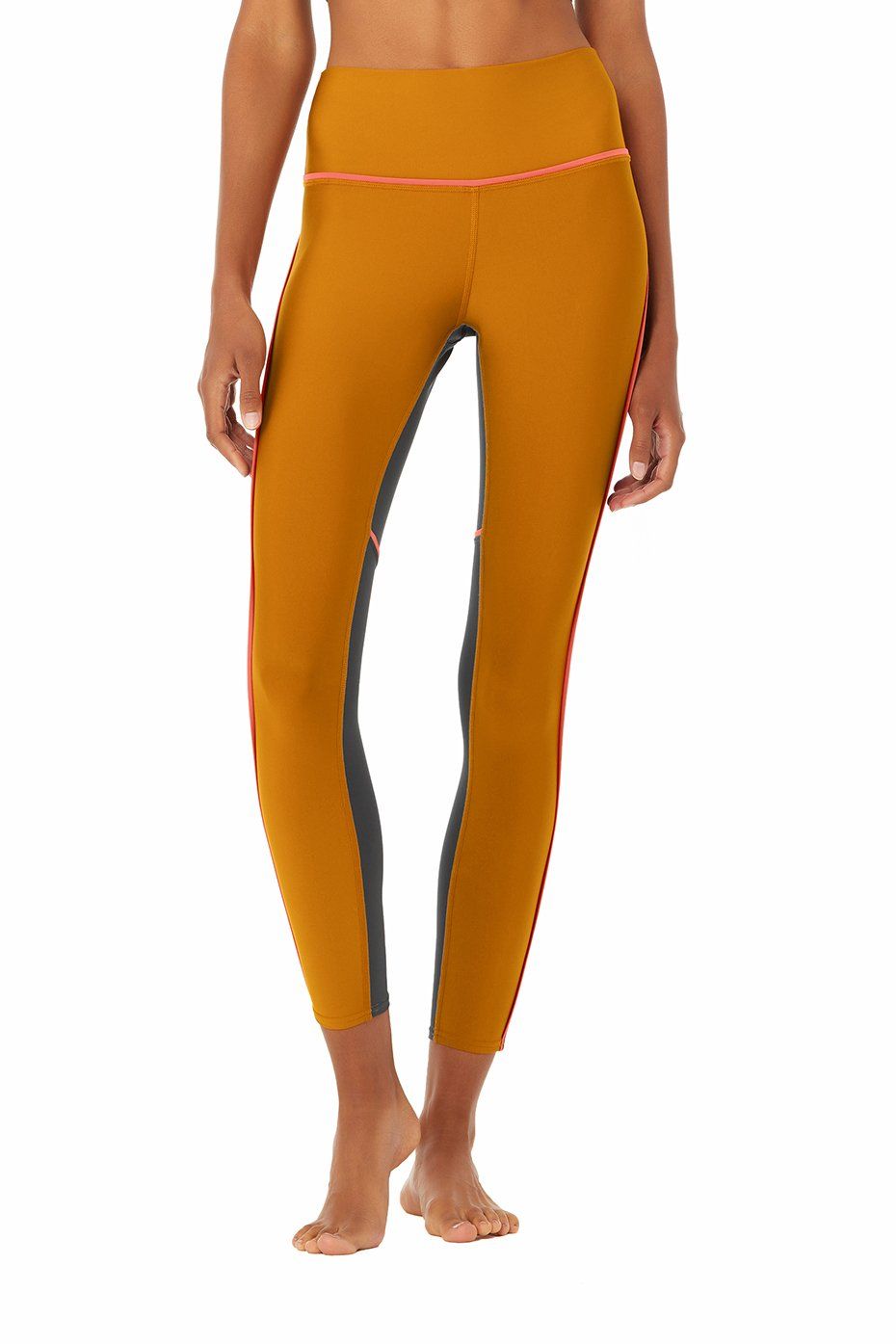 7/8 High-Waist Element Legging - Bronze/Anthracite sold by Alo Yoga product image thumbnail 2