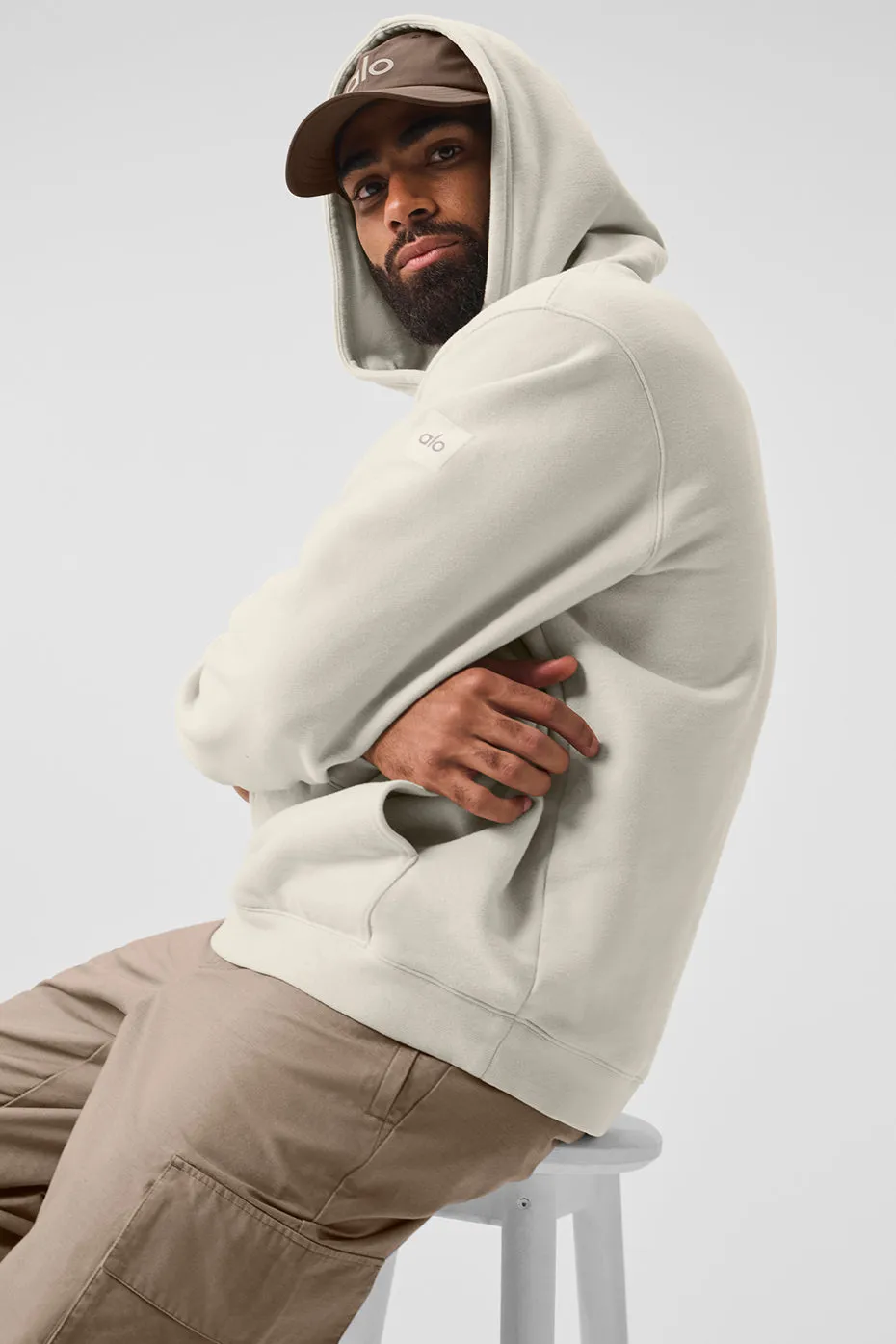 Renown Heavy Weight Hoodie - Bone sold by Alo Yoga product image thumbnail 3