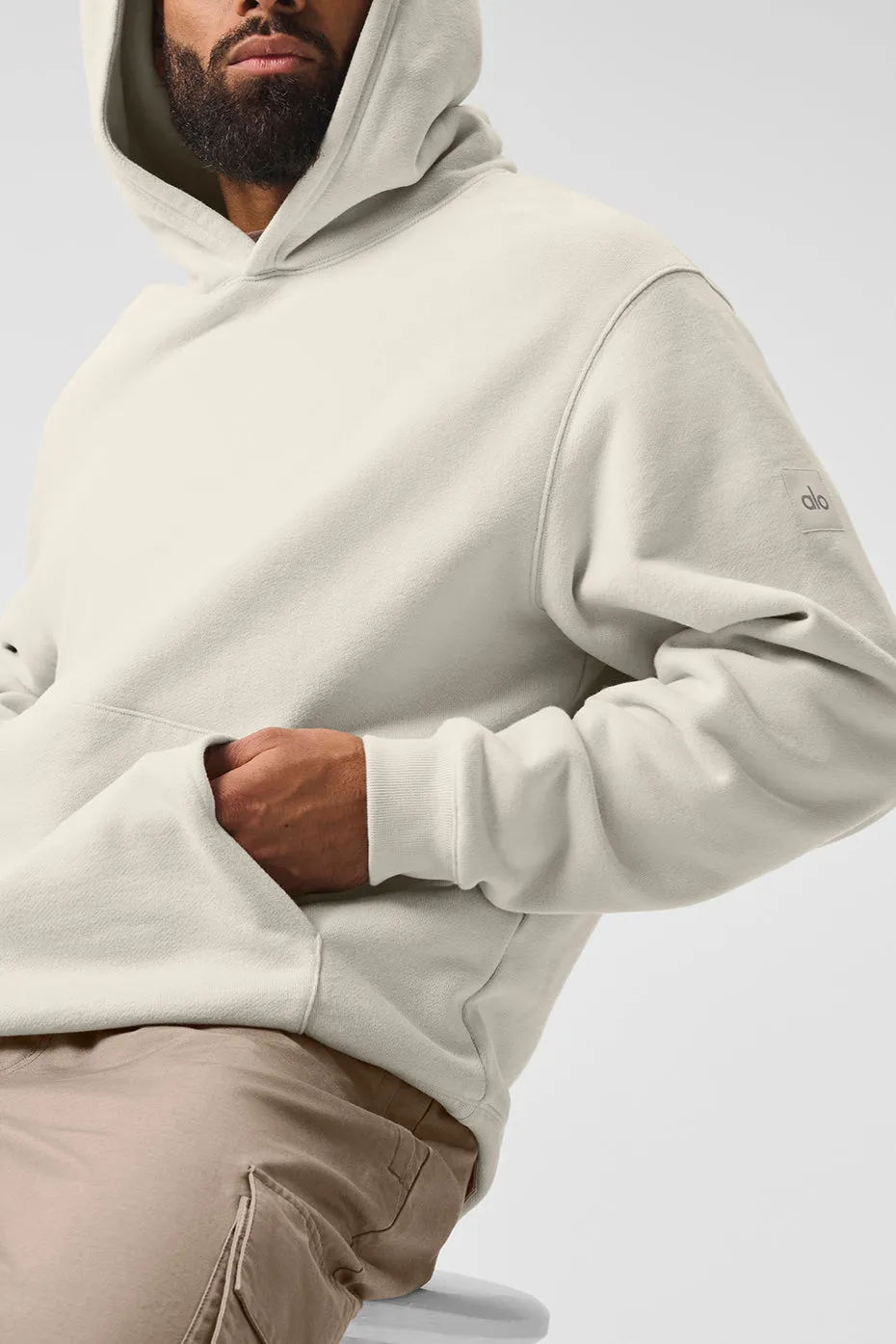 Renown Heavy Weight Hoodie - Bone sold by Alo Yoga product image thumbnail 4