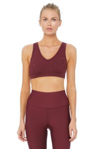 Togetherness Bra - Black Cherry sold by Alo Yoga