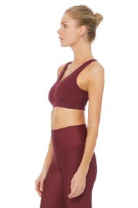 Togetherness Bra - Black Cherry sold by Alo Yoga