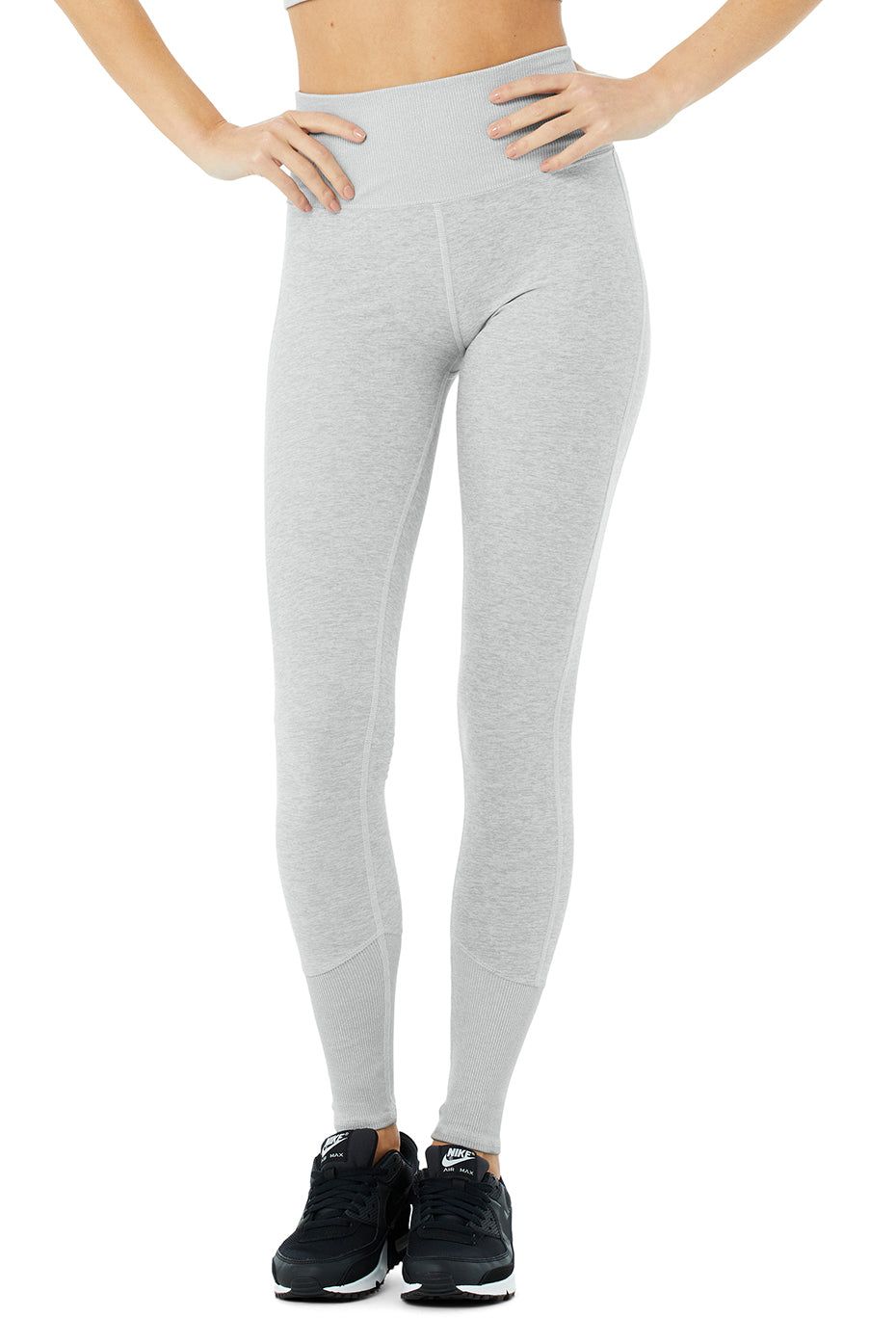 High-Waist Alosoft Lounge Legging - Zinc Heather sold by Alo Yoga