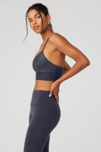 Lavish Bra - True Navy sold by Alo Yoga