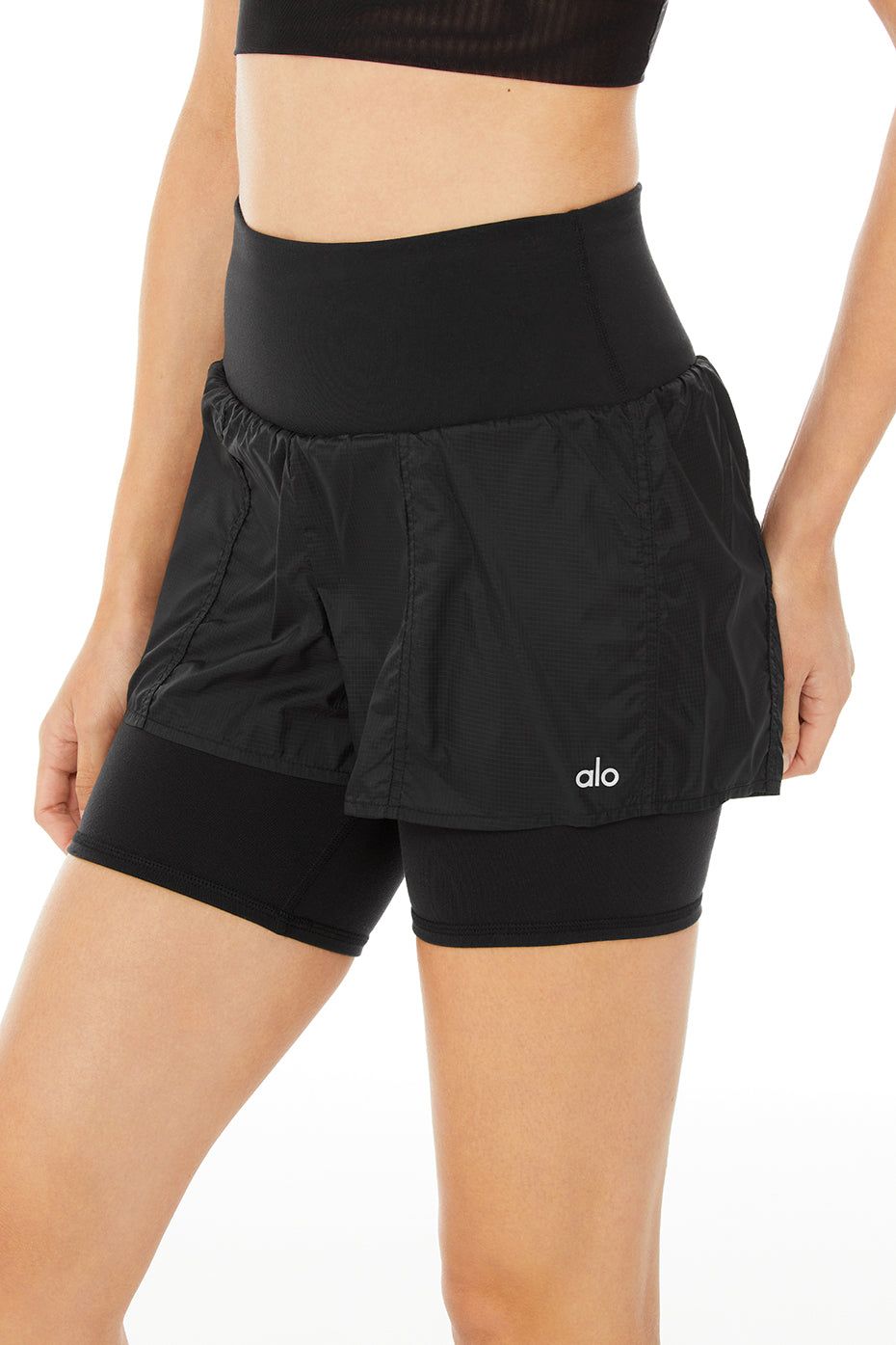 High-Waist Circuit Short - Black sold by Alo Yoga product image thumbnail 3
