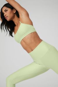 Airlift Intrigue Bra & 7/8 High-Waist Airlift Legging Set - Iced Green Tea sold by Alo Yoga