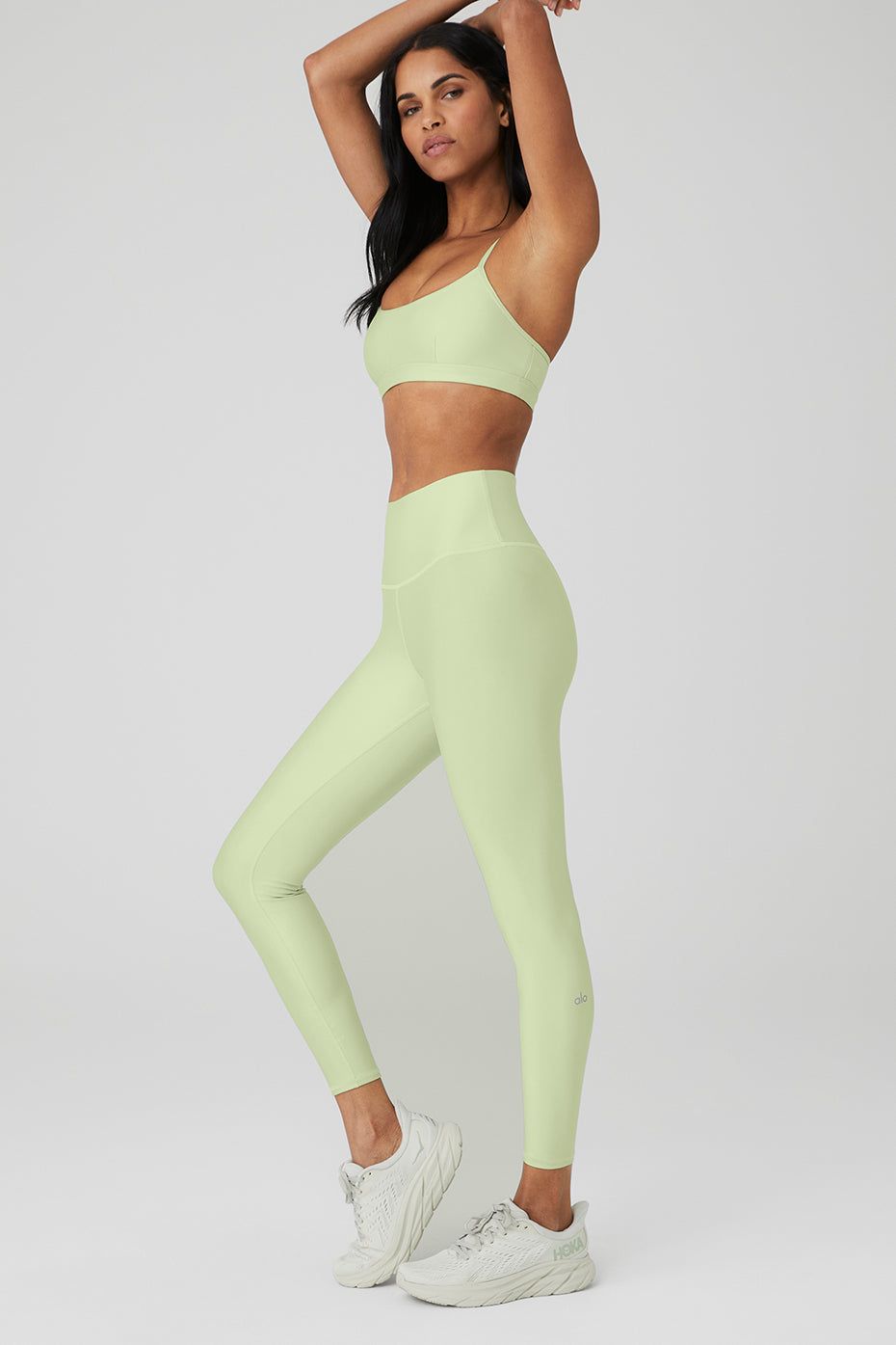 Airlift Intrigue Bra & 7/8 High-Waist Airlift Legging Set - Iced Green Tea sold by Alo Yoga product image thumbnail 3