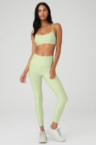 Airlift Intrigue Bra & 7/8 High-Waist Airlift Legging Set - Iced Green Tea sold by Alo Yoga
