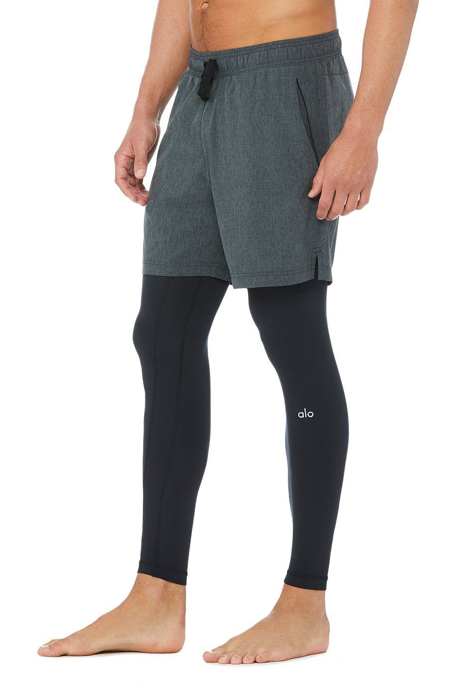 Stability 2-In-1 Pant - Dark Grey Marl/Black sold by Alo Yoga product image thumbnail 3