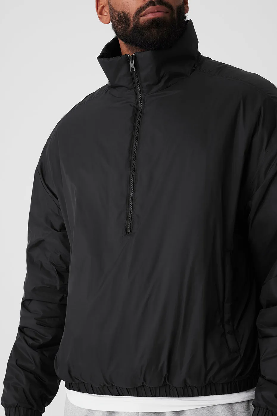 Latitude Light Weight 1/2 Zip Pullover Jacket - Black sold by Alo Yoga product image thumbnail 4