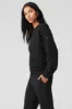 Heavy Weight Free Time Crew Neck Pullover - Black sold by Alo Yoga
