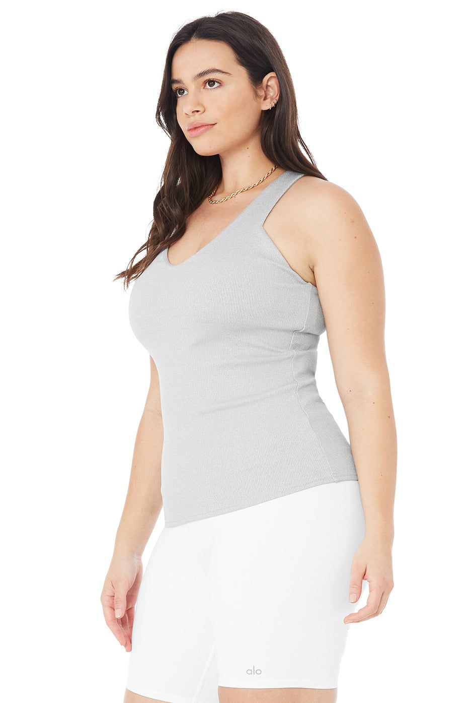 Elevate Tank - Athletic Heather Grey sold by Alo Yoga product image thumbnail 9