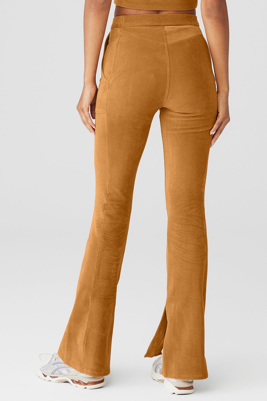 Micro Corduroy High-Waist Winter Break Flare Pant - Toffee sold by Alo Yoga product image thumbnail 2