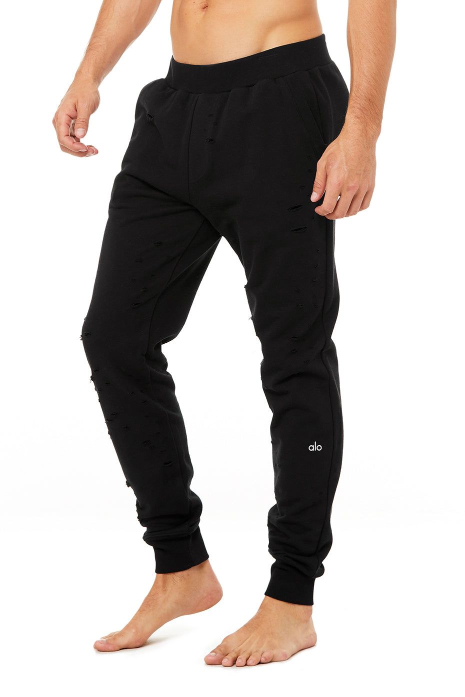 Ripped Sweatpant - Black sold by Alo Yoga product image thumbnail 3