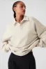 Mixmatch Rugby Sweatshirt - Bone sold by Alo Yoga