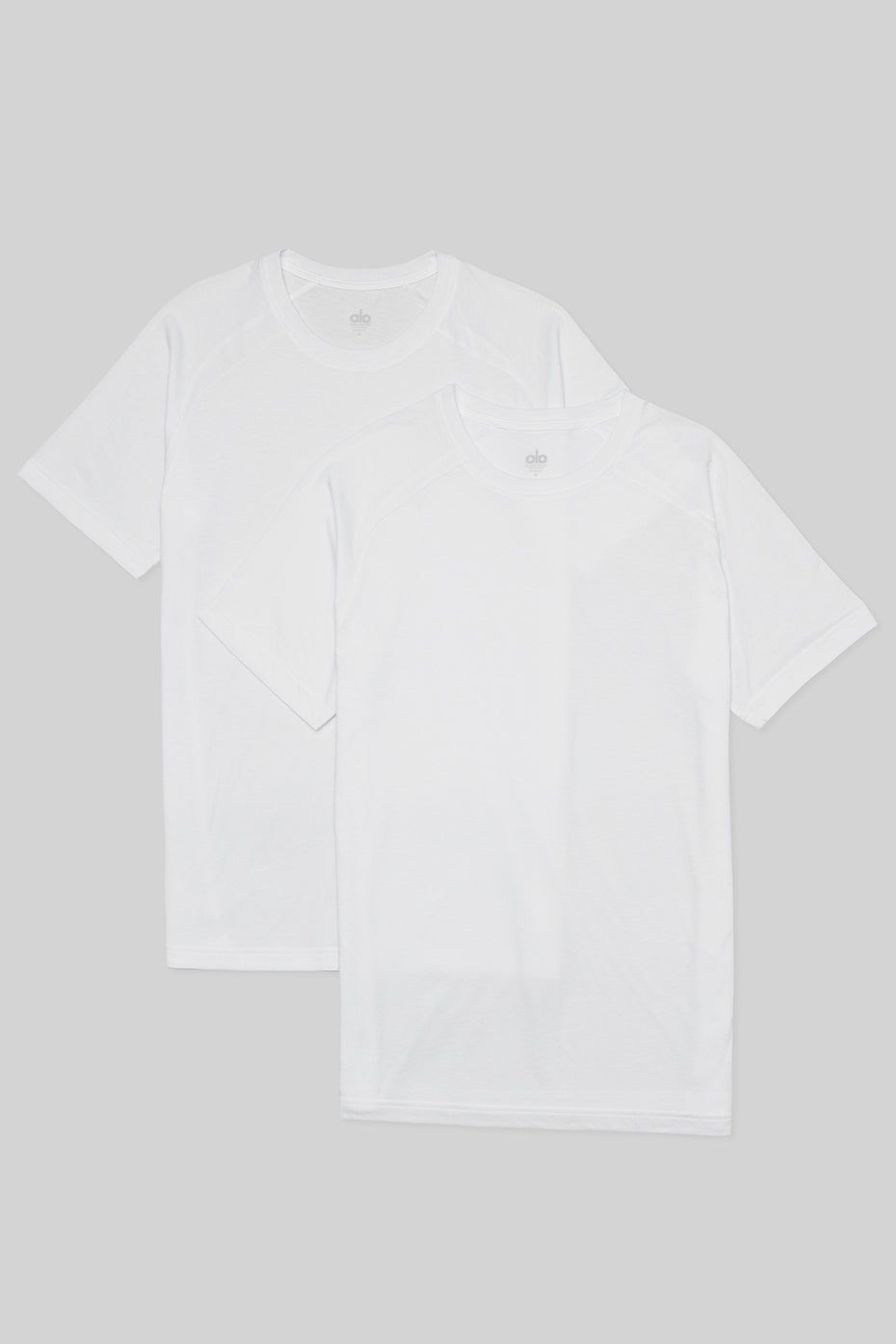 Triumph Crew Neck Tee (2 Pack) - White sold by Alo Yoga
