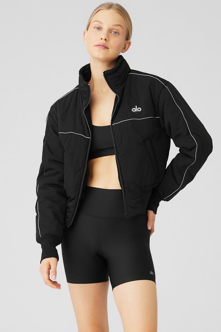 Drop Top Jacket - Black sold by Alo Yoga