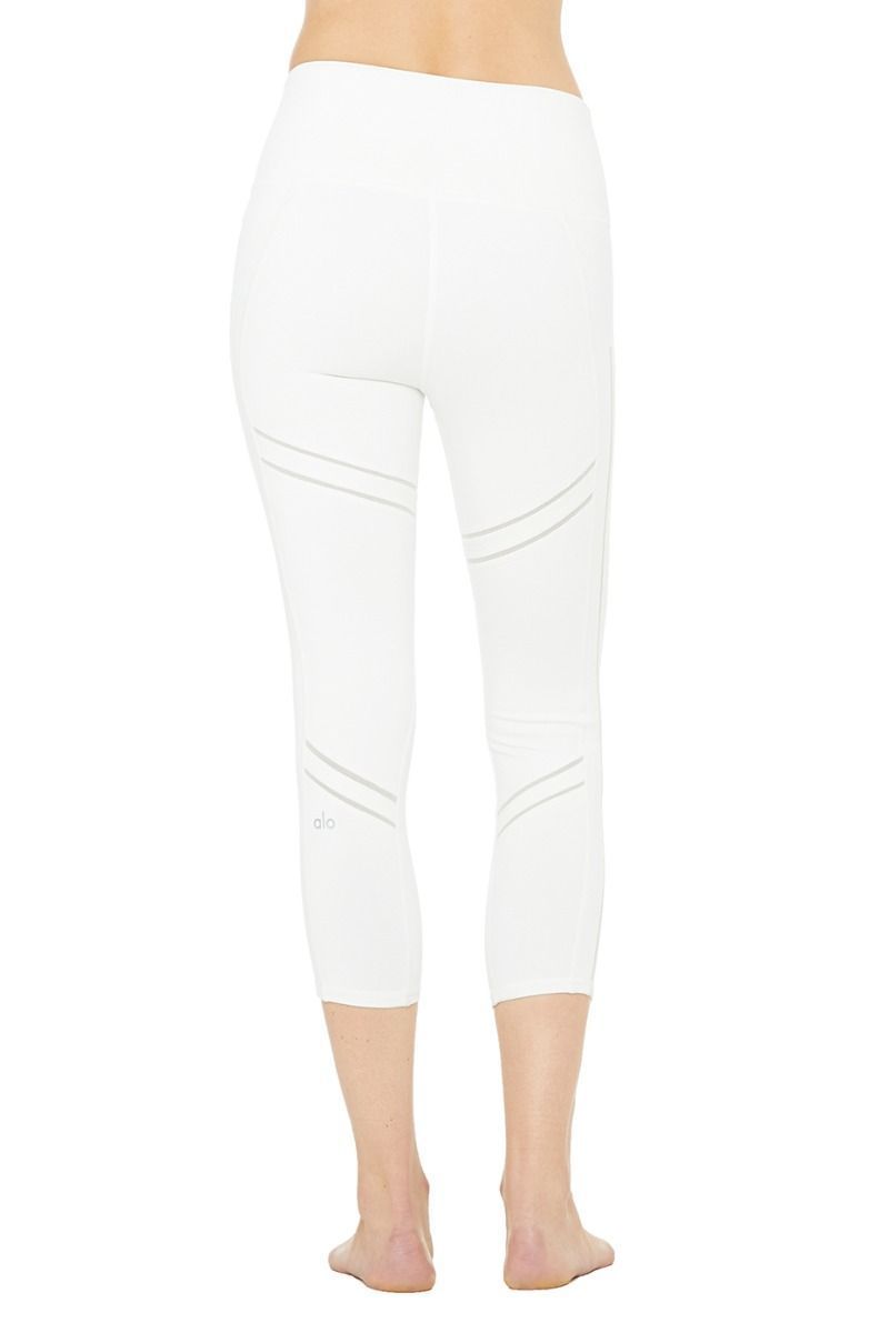High-Waist Cosmic Capri - White sold by Alo Yoga product image thumbnail 4