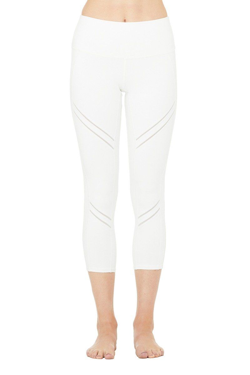 High-Waist Cosmic Capri - White sold by Alo Yoga product image thumbnail 3