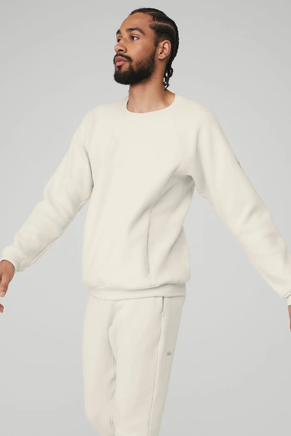 Triumph Crew Neck Sweatshirt - Bone sold by Alo Yoga product image thumbnail 3