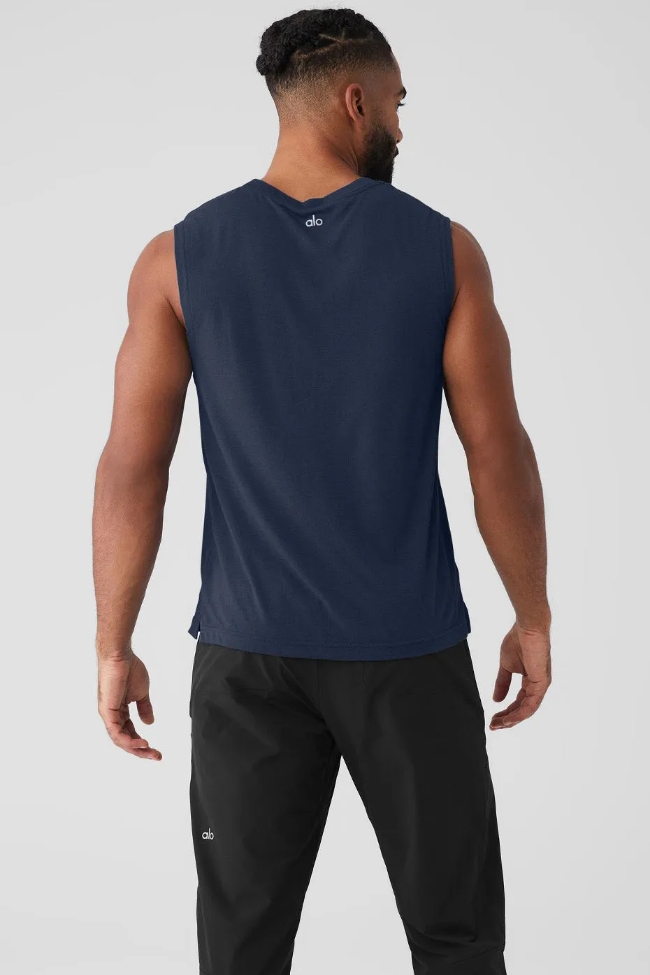 The Triumph Muscle Tank - Navy sold by Alo Yoga product image thumbnail 2
