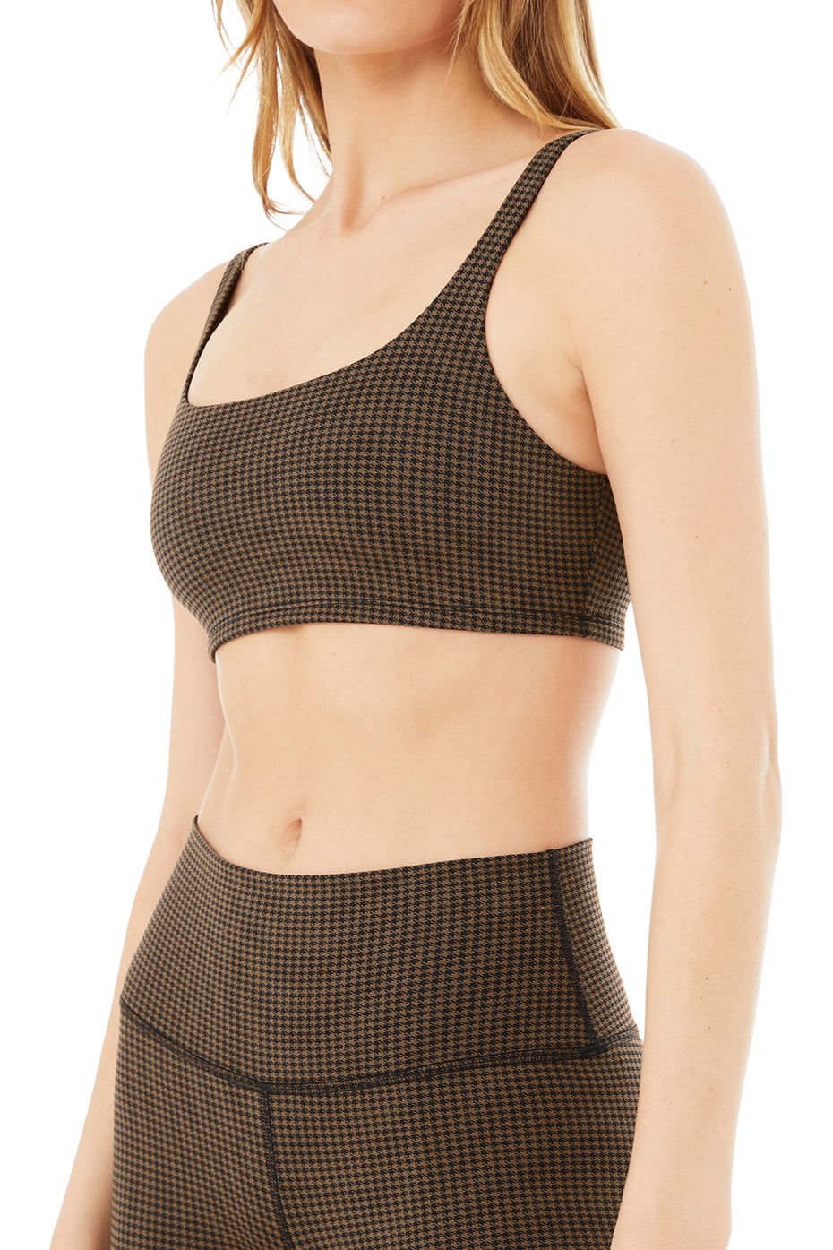 High-Waist Micro Houndstooth Legging - Hot Cocoa/Black sold by Alo Yoga product image thumbnail 4
