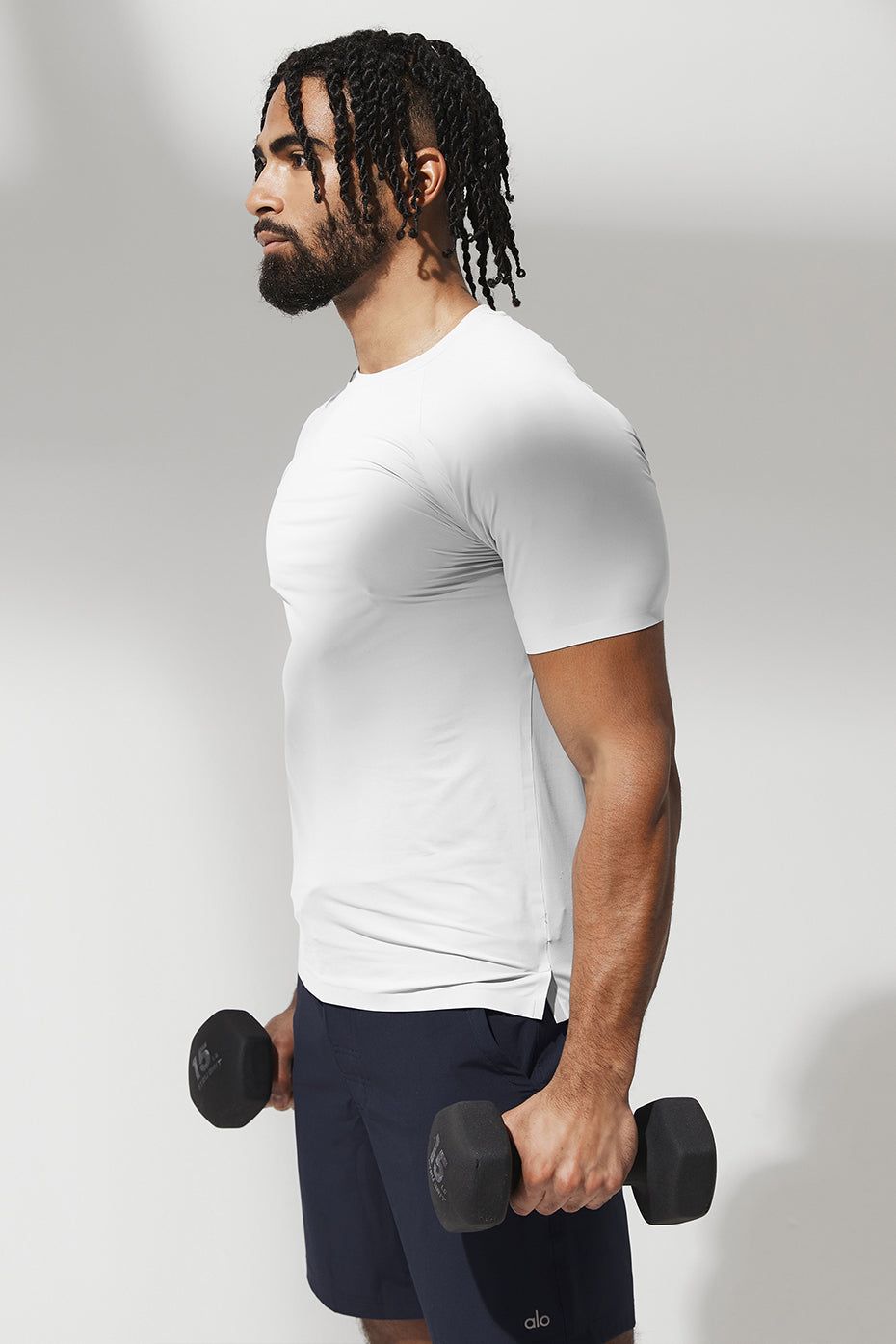 Idol Performance Tee (2 Pack) - Titanium sold by Alo Yoga product image thumbnail 5