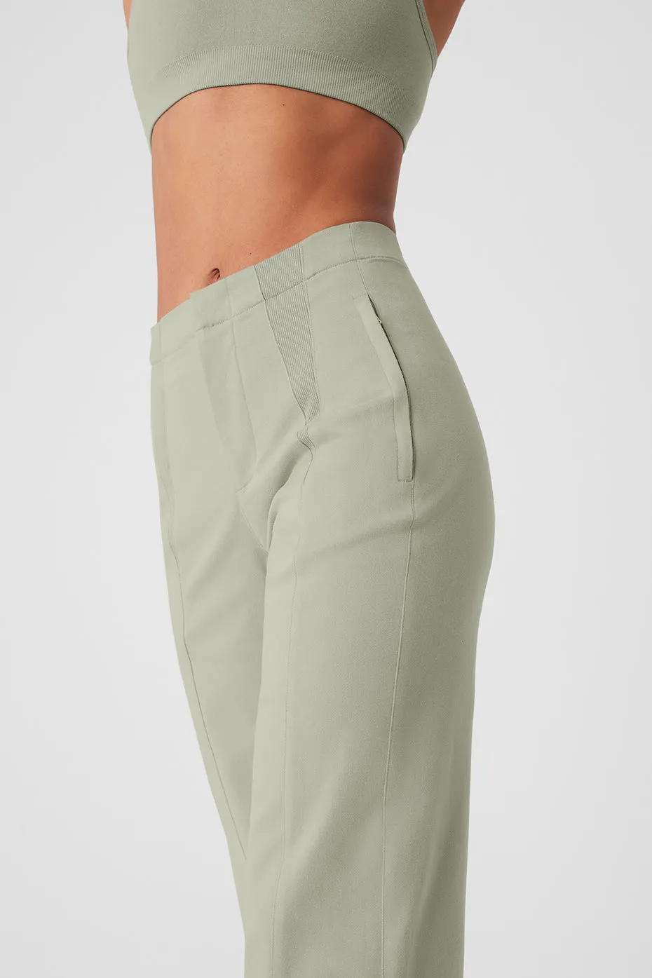 High-Waist On Point Moto Trouser - Limestone sold by Alo Yoga product image thumbnail 4