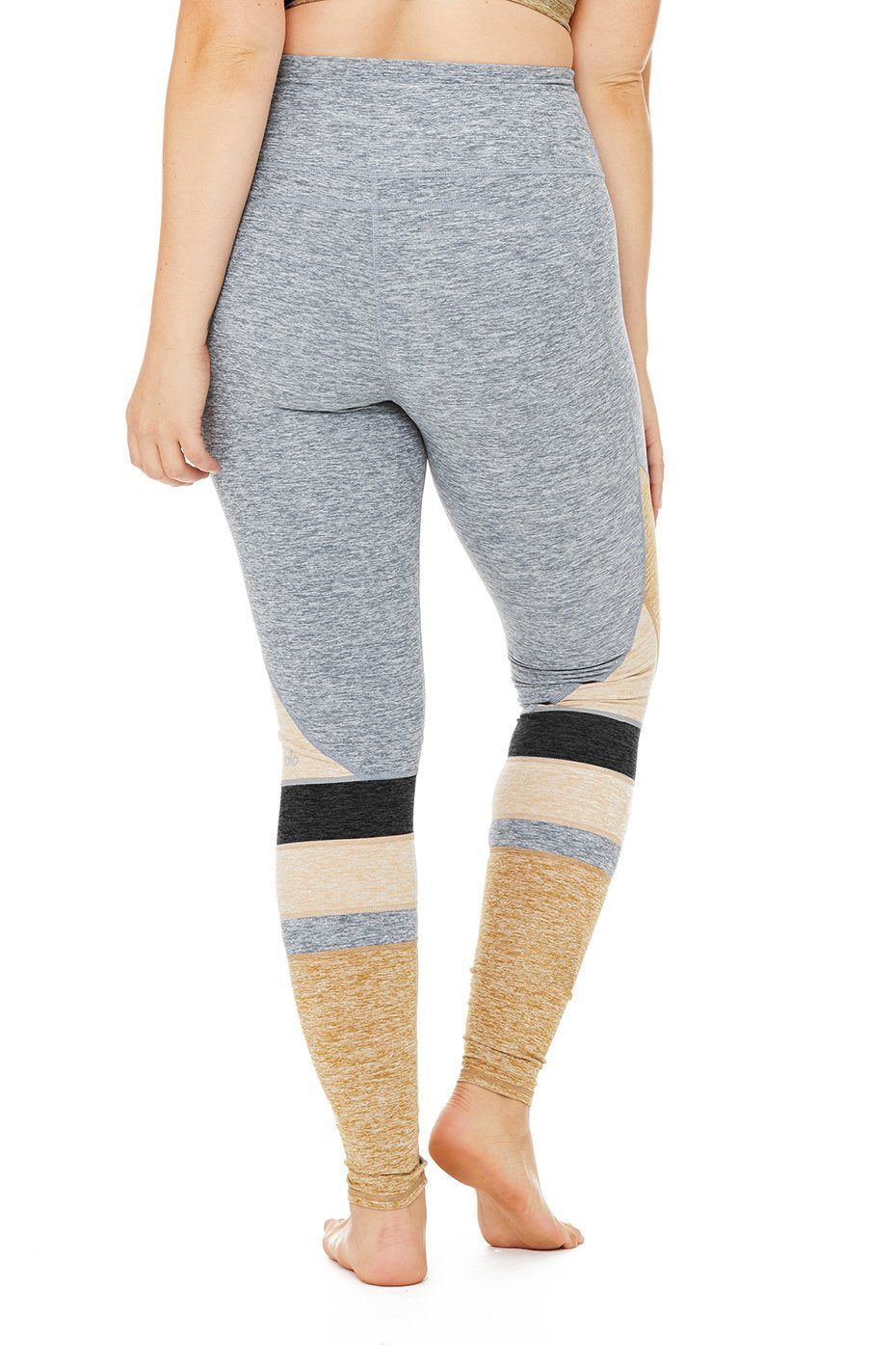 High-Waist Alosoft Momentum Legging - Blue Haze/Caramel/Putty/Dark Grey sold by Alo Yoga product image thumbnail 6