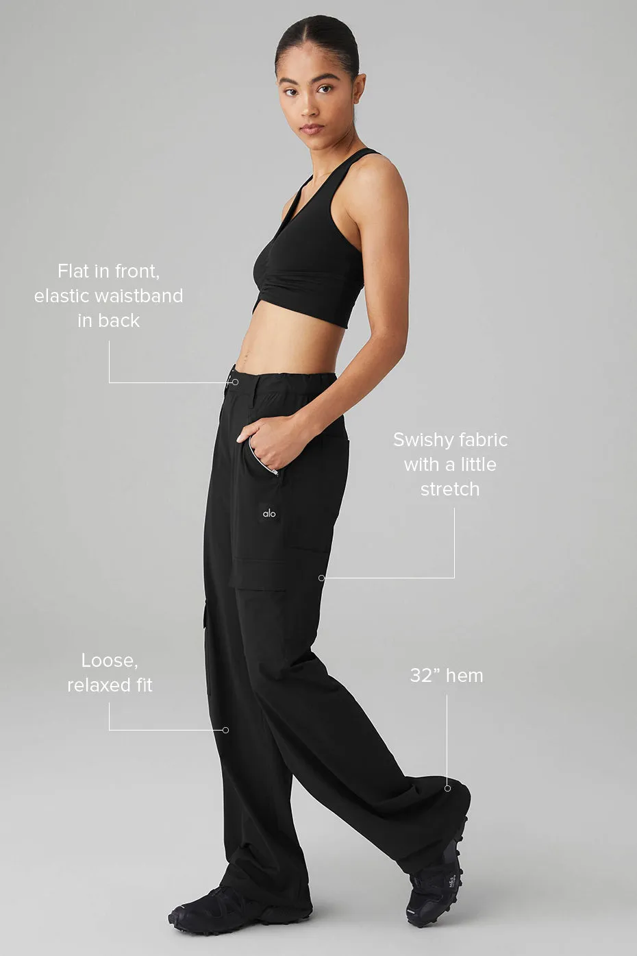All That Trouser - Black sold by Alo Yoga product image thumbnail 2
