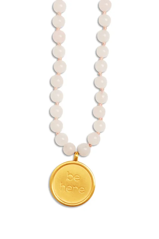 Rose Quartz Mala Necklace sold by Alo Yoga