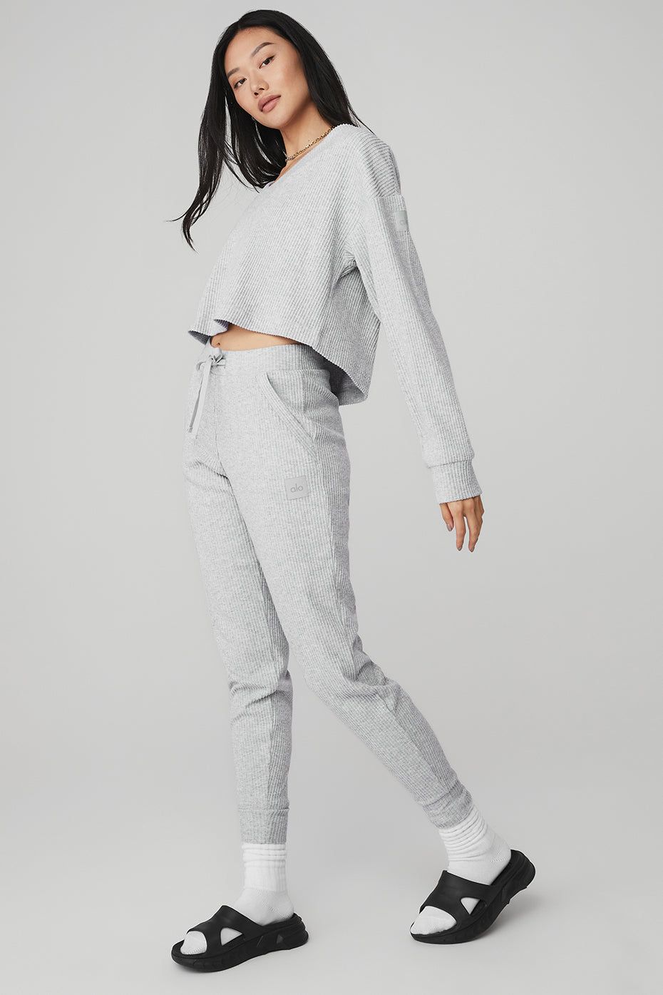 Muse V-Neck Pullover & Muse Sweatpant Set sold by Alo Yoga product image thumbnail 10