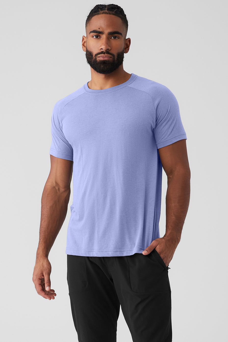 The Triumph Crew Neck Tee - Infinity Blue sold by Alo Yoga