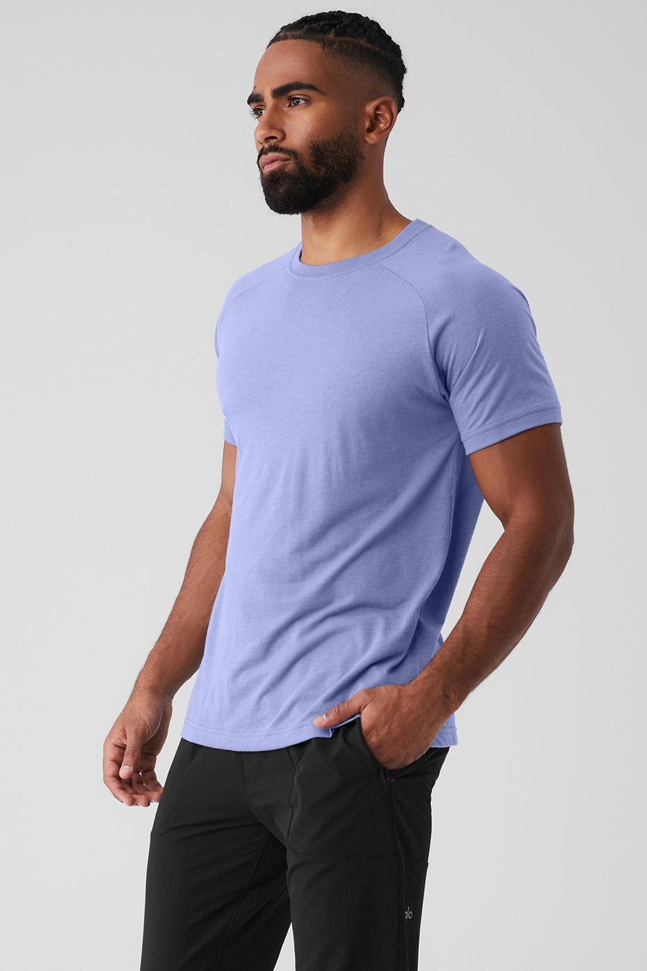 The Triumph Crew Neck Tee - Infinity Blue sold by Alo Yoga product image thumbnail 3