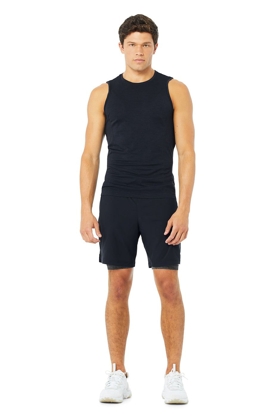 Amplify Seamless Muscle Tank - Dark Navy sold by Alo Yoga product image thumbnail 5