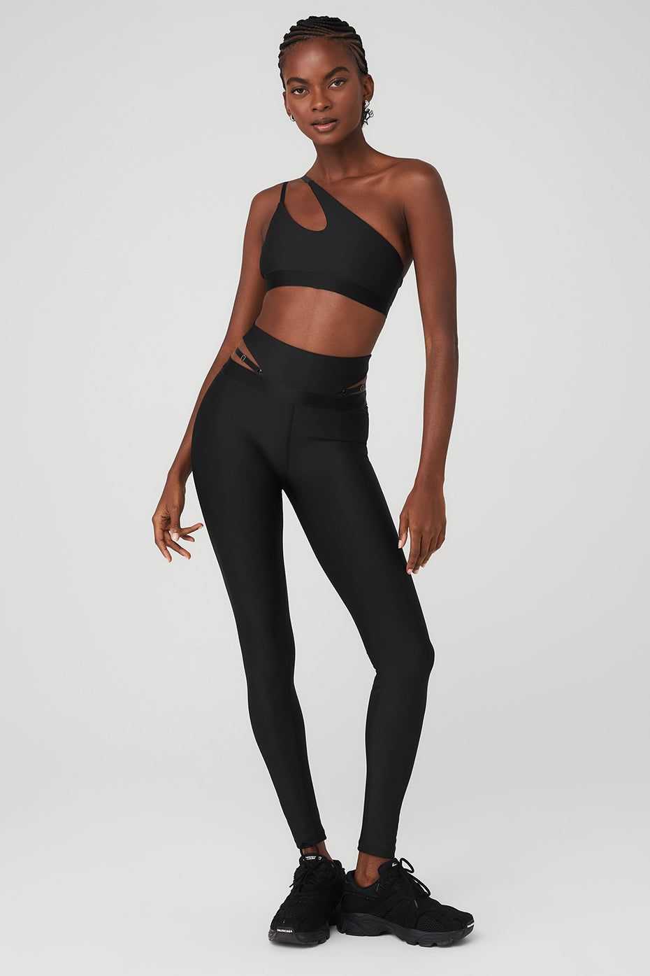 Airlift All Nighter Bra & Airlift Extreme High-Waist All Nighter Legging Set - Black sold by Alo Yoga