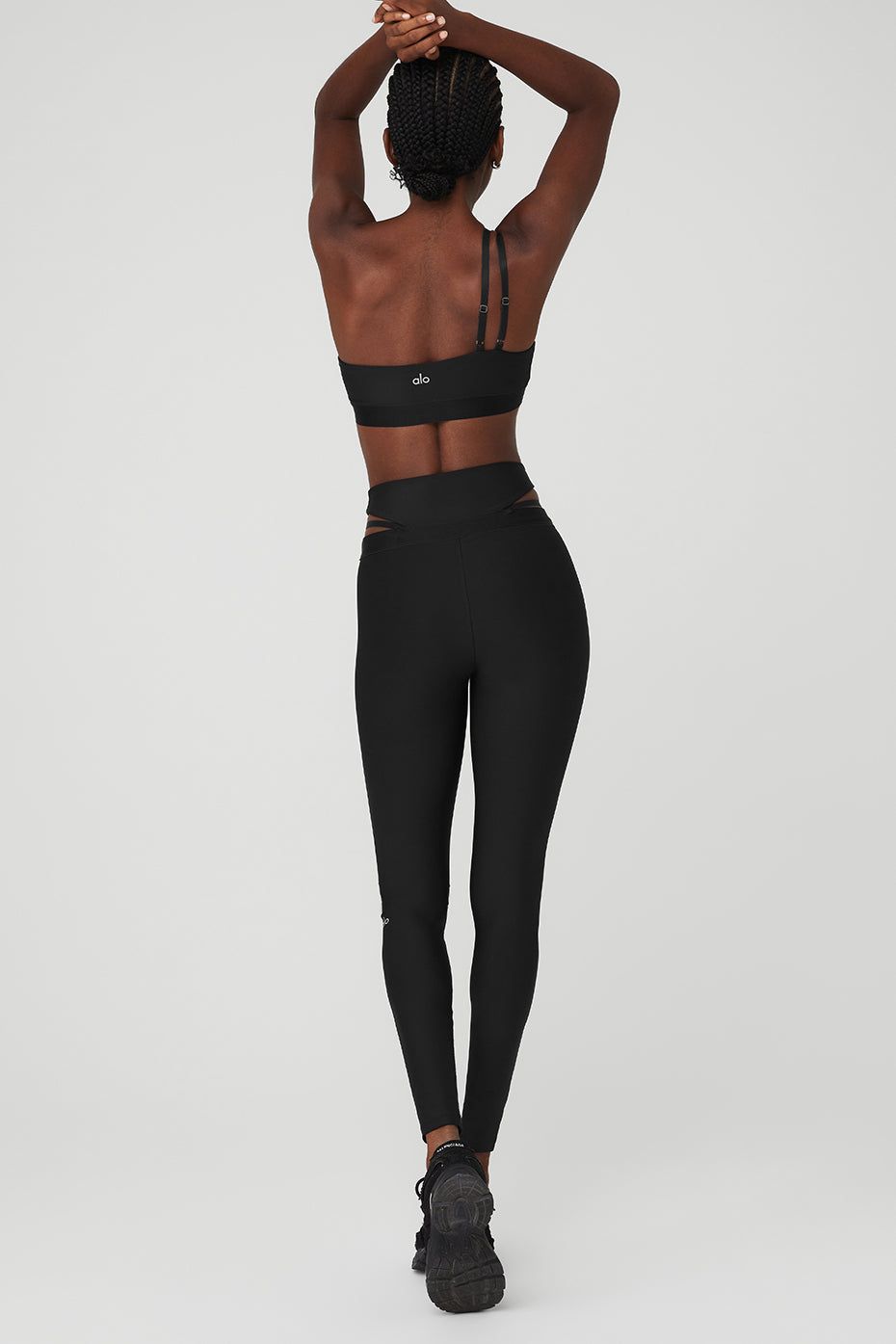 Airlift All Nighter Bra & Airlift Extreme High-Waist All Nighter Legging Set - Black sold by Alo Yoga product image thumbnail 2