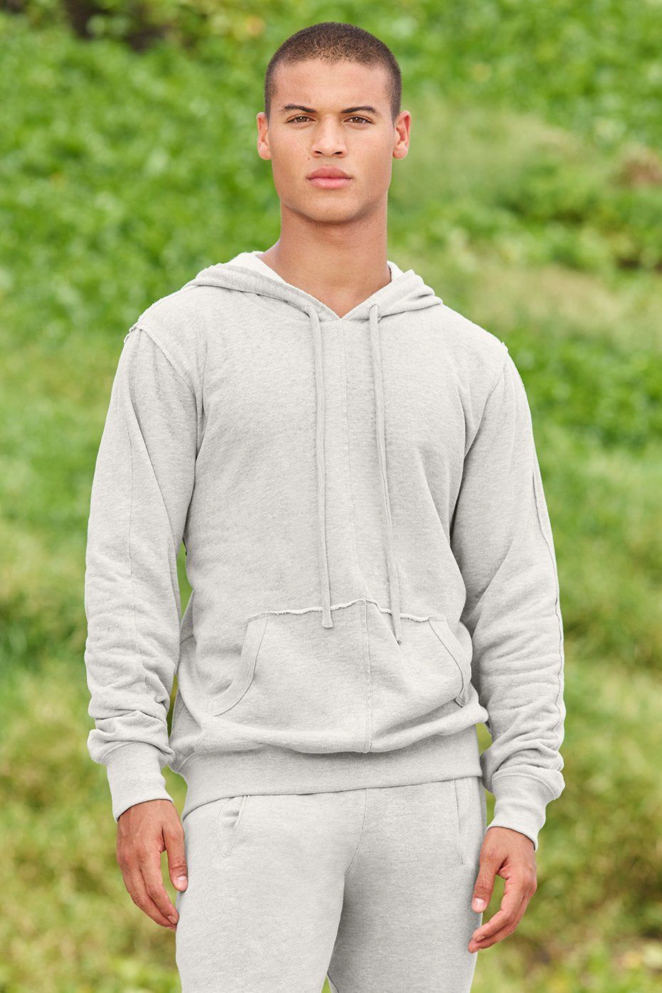Raw Hoodie - Athletic Heather Grey sold by Alo Yoga product image thumbnail 4